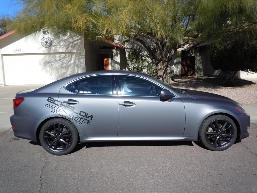 Lexus IS250 Wrapped Matte Metallic Dark Gray by Echelon Autosports